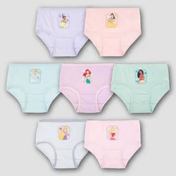 Toddler Girls' Disney Princess 7pk Bikini Underwear - 4T