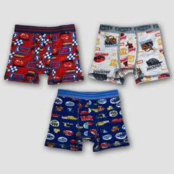 Toddler Boys' Disney 3pk Boxer Briefs - 2T-3T: Classic Pattern Knit Underwear