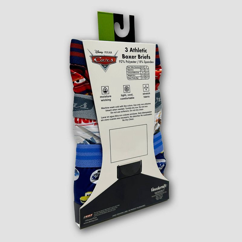 slide 3 of 3, Toddler Boys' Disney 3pk Boxer Briefs - 4T: Classic Pattern, Lightweight Fabric, Full Waistband Elastic, Machine Washable, 3 ct