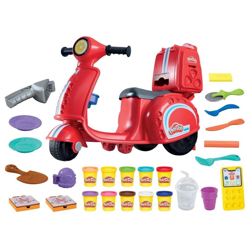slide 2 of 9, Play-Doh Pizza Delivery Scooter Playset, Christmas Gifts for Kids', 1 ct