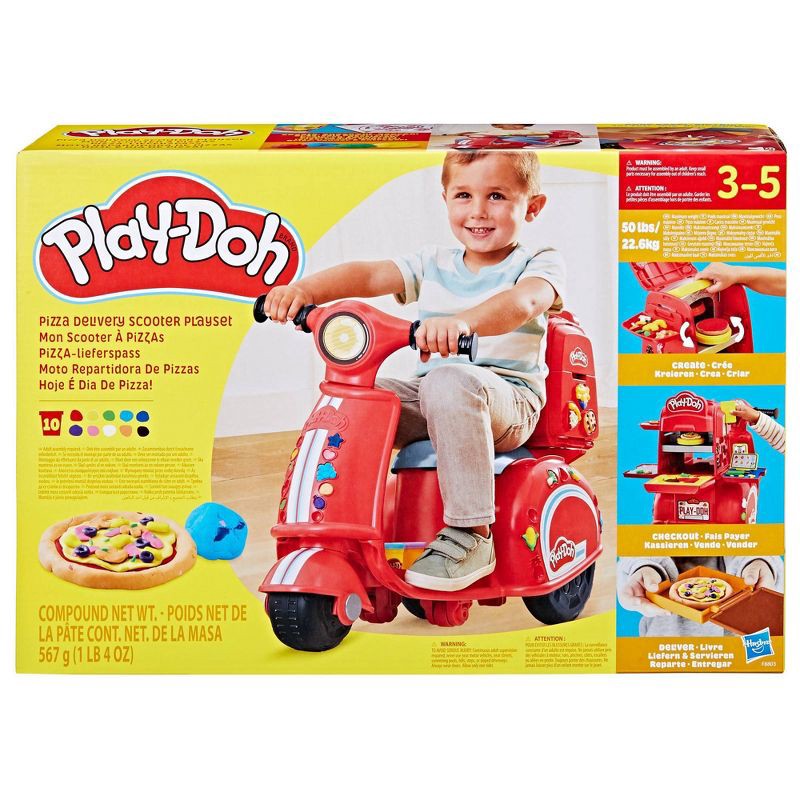 slide 4 of 9, Play-Doh Pizza Delivery Scooter Playset, Christmas Gifts for Kids', 1 ct