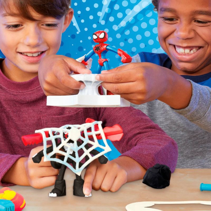 slide 6 of 7, Play-Doh Spider-Man Launch and Slice Battle Playset, 1 ct