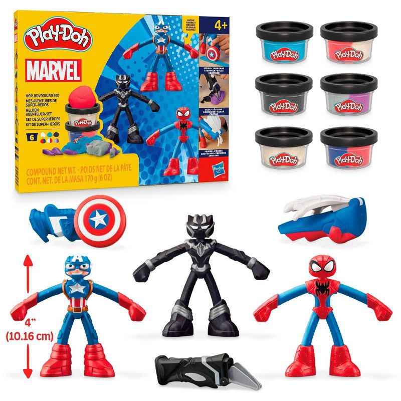slide 4 of 7, Play-Doh Marvel Figures Plus Pack Playset, 1 ct