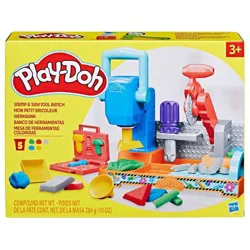 Play-Doh Stamp and Saw Tool Bench Playset - 8pc