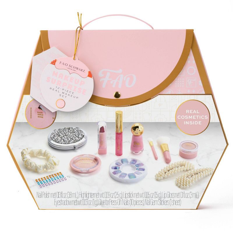 slide 7 of 7, FAO Schwarz Makeup Surprise 12pc Real Makeup Set, 12 ct