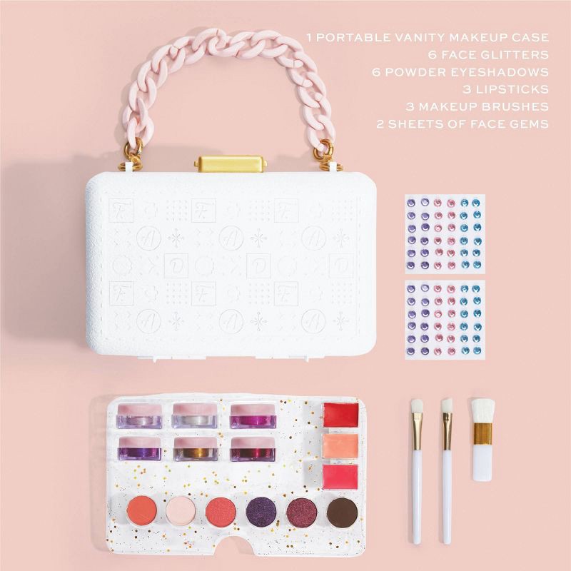 slide 3 of 8, FAO Schwarz Glitz & Glam Portable Vanity Girls' Makeup Case, 1 ct