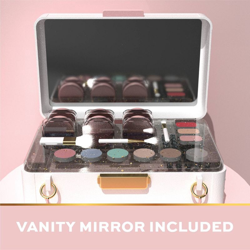 slide 5 of 8, FAO Schwarz Glitz & Glam Portable Vanity Girls' Makeup Case, 1 ct