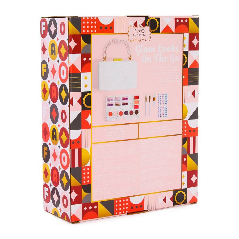 slide 8 of 8, FAO Schwarz Glitz & Glam Portable Vanity Girls' Makeup Case, 1 ct
