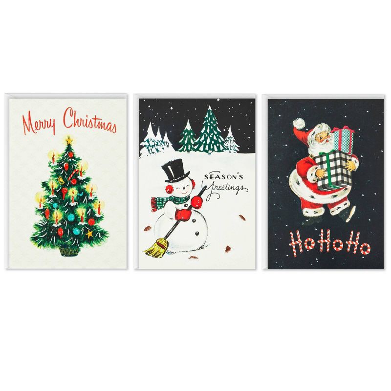 slide 1 of 9, Hallmark 30ct Vintage Christmas Assorted Boxed Card Pack, 30 ct