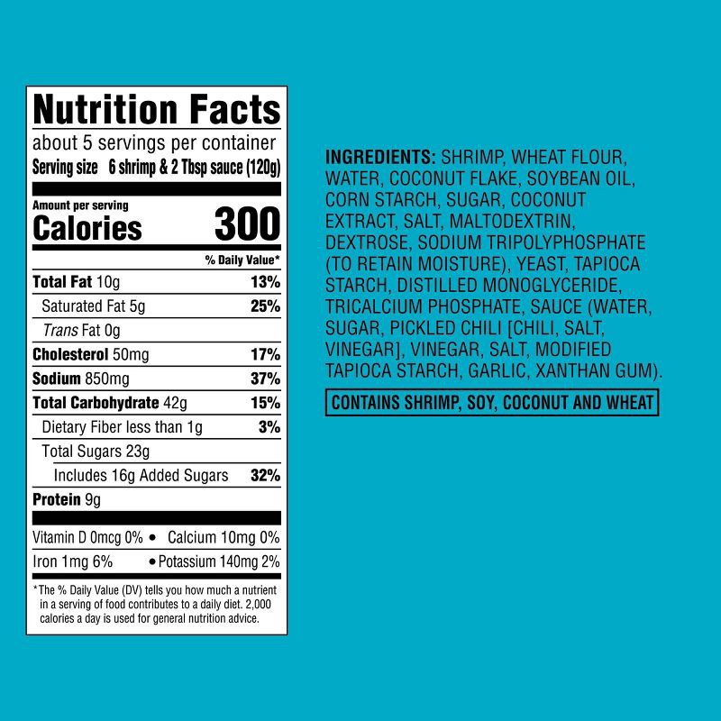 slide 4 of 4, Coconut Breaded Shrimp with Sweet Chili Sauce - Frozen - 22oz - Good & Gather™, 22 oz
