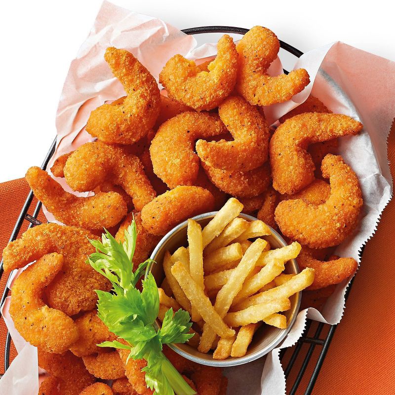 slide 3 of 3, Buffalo Seasoned Breaded Shrimp - Frozen - 16oz - Good & Gather™, 16 oz