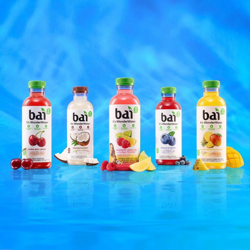 slide 4 of 10, Bai Zambia Bing Cherry Antioxidant Water - 6pk/14 fl oz Bottles, 6 ct, 14 fl oz