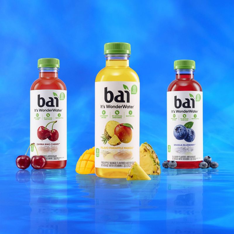 slide 5 of 10, Bai Zambia Bing Cherry Antioxidant Water - 6pk/14 fl oz Bottles, 6 ct, 14 fl oz