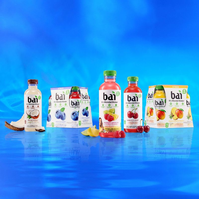 slide 6 of 10, Bai Zambia Bing Cherry Antioxidant Water - 6pk/14 fl oz Bottles, 6 ct, 14 fl oz