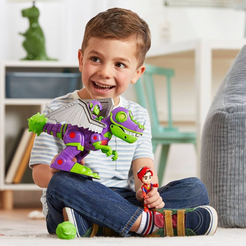 slide 7 of 8, Marvel Spidey and His Amazing Friends Dino-Webs Goblinsaurus Mech Pack, Christmas Gifts for Kids (Target Exclusive), 1 ct
