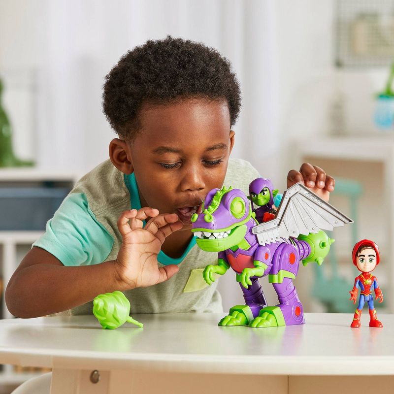 slide 8 of 8, Marvel Spidey and His Amazing Friends Dino-Webs Goblinsaurus Mech Pack, Christmas Gifts for Kids (Target Exclusive), 1 ct