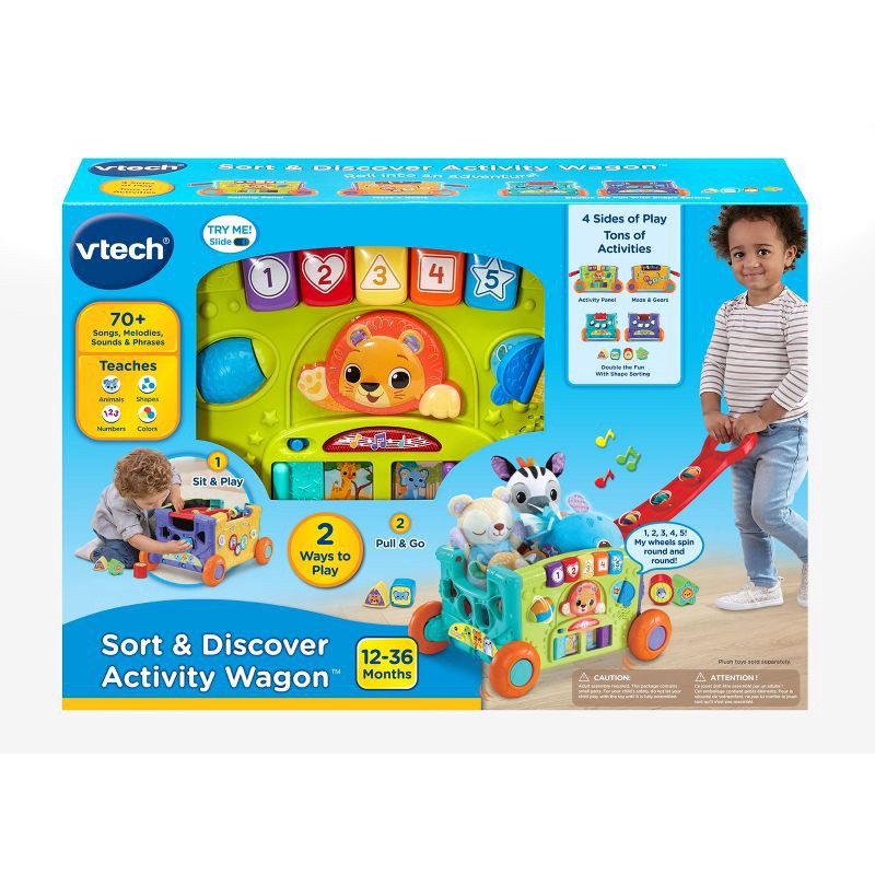 slide 10 of 10, VTech Sort & Discover Activity Wagon, 1 ct