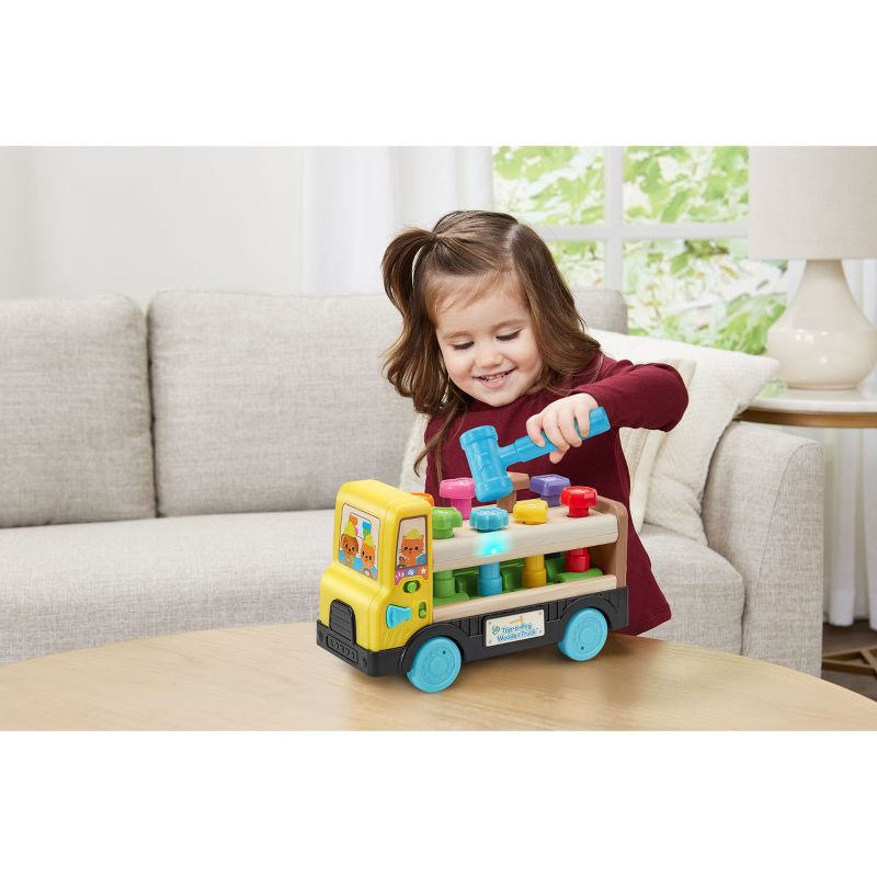 slide 6 of 9, LeapFrog Tap-a-Peg Wooden Truck, 1 ct