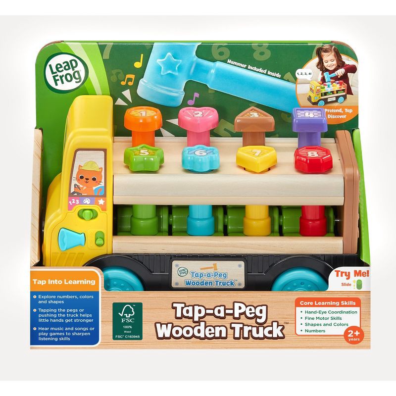 slide 9 of 9, LeapFrog Tap-a-Peg Wooden Truck, 1 ct