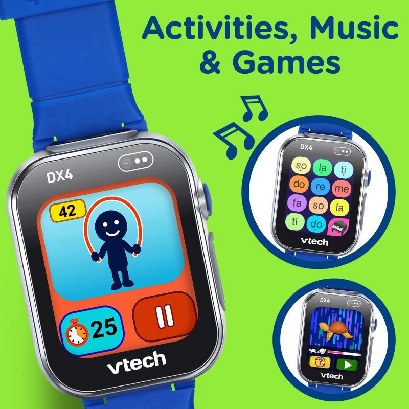 slide 5 of 12, VTech KidiZoom Smartwatch DX4 : Sensory Development, Teaching Aid, No Assembly Required, Age 4+, 1 ct