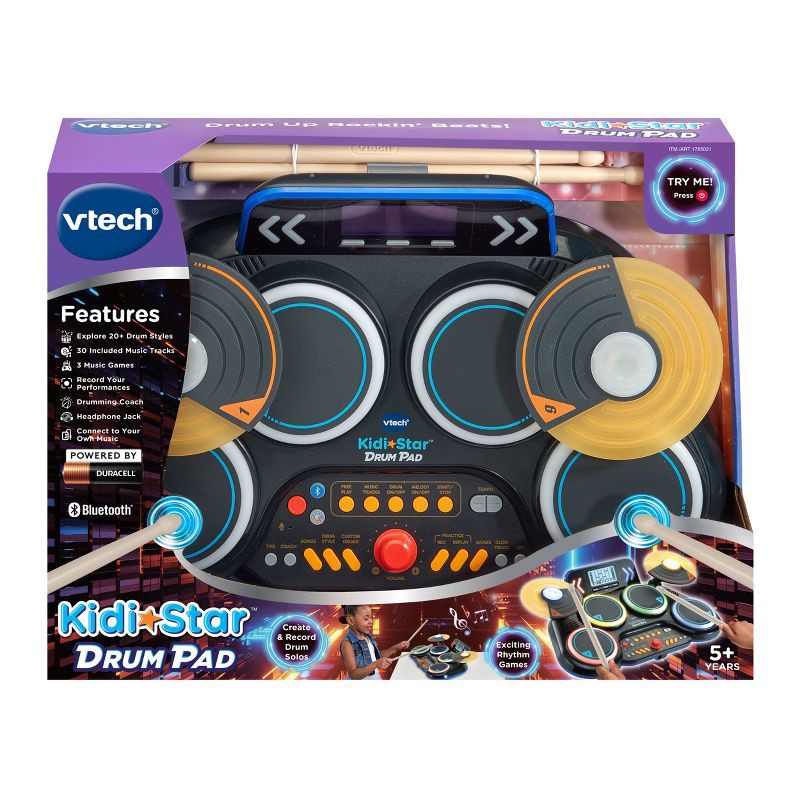 slide 5 of 7, VTech Kidi Star Drum Pad, 1 ct