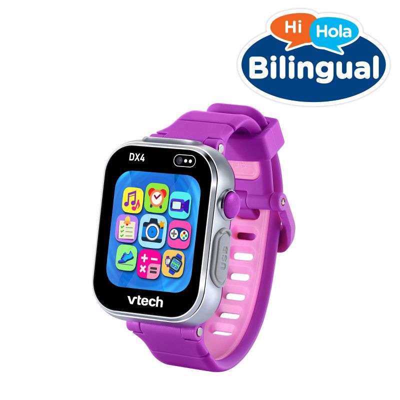 slide 2 of 11, VTech KidiZoom Smartwatch DX4 - Purple: Sensory Development, Teaching Aid, No Assembly Required, 1 ct
