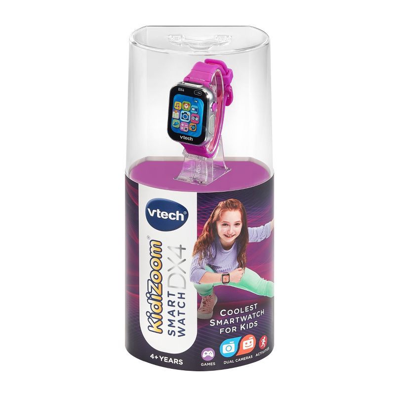 slide 11 of 11, VTech KidiZoom Smartwatch DX4 - Purple: Sensory Development, Teaching Aid, No Assembly Required, 1 ct