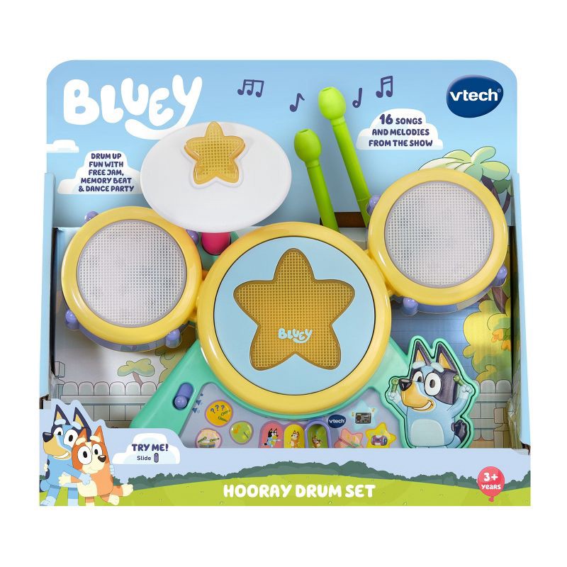 slide 9 of 9, VTech Bluey Drum Set, 1 ct