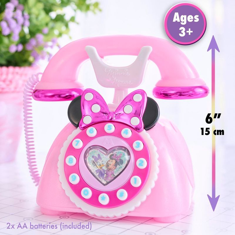 slide 3 of 6, Disney Junior Minnie Mouse Ring Me Rotary Phone, 1 ct