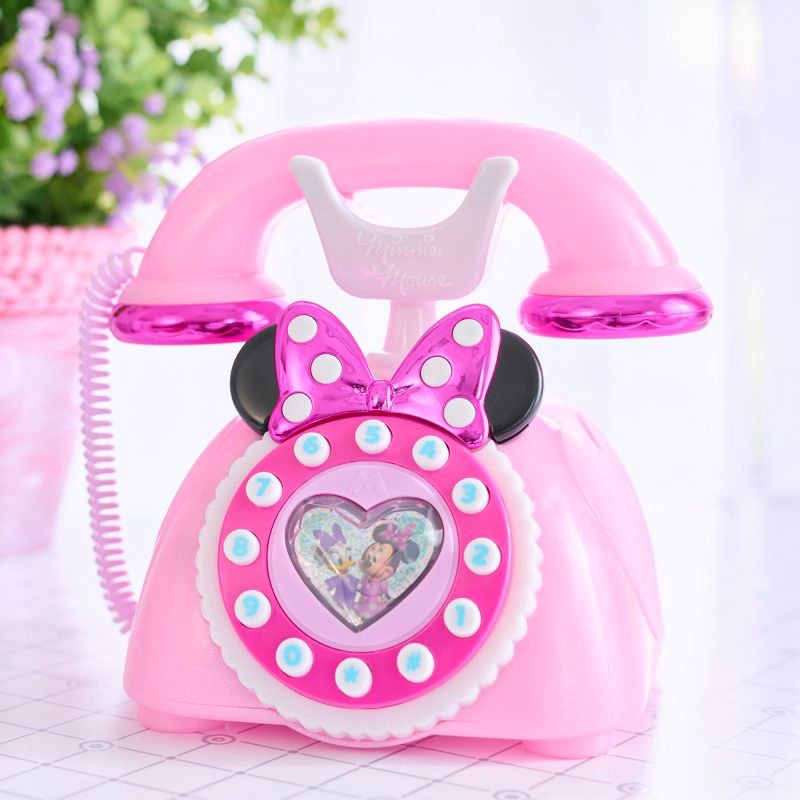 slide 6 of 6, Disney Junior Minnie Mouse Ring Me Rotary Phone, 1 ct