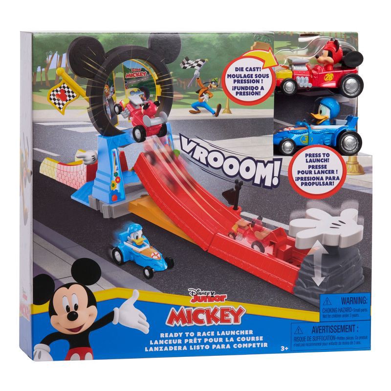 slide 1 of 5, Mickey Mouse Ready to Race Launcher, 1 ct