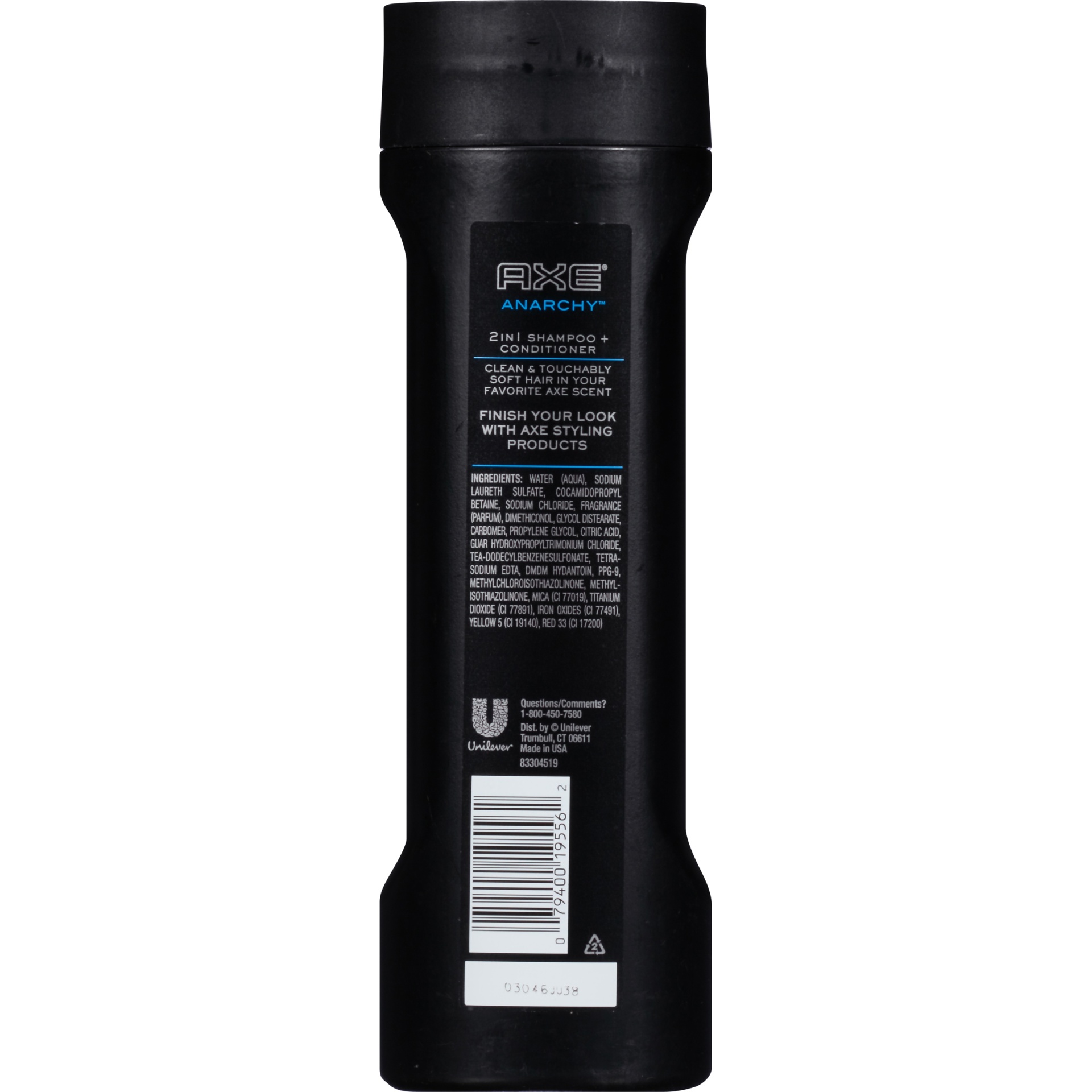 slide 6 of 7, AXE Anarchy 2 in 1 Shampoo + Conditioner, 12 fl oz