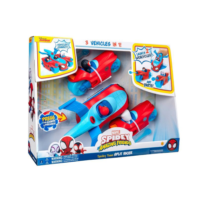 slide 2 of 9, Spidey and His Amazing Friends Spidey & His Amazing Friends 3 in 1 Deluxe Vehicle, 1 ct