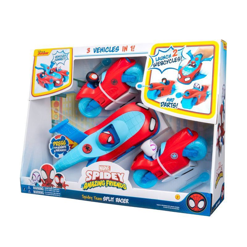 slide 3 of 9, Spidey and His Amazing Friends Spidey & His Amazing Friends 3 in 1 Deluxe Vehicle, 1 ct
