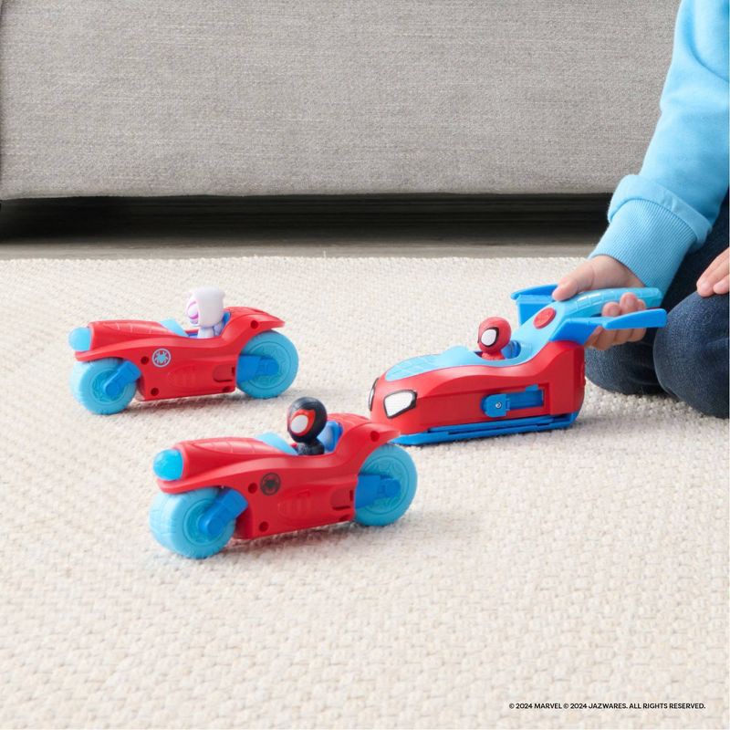 slide 6 of 9, Spidey and His Amazing Friends Spidey & His Amazing Friends 3 in 1 Deluxe Vehicle, 1 ct