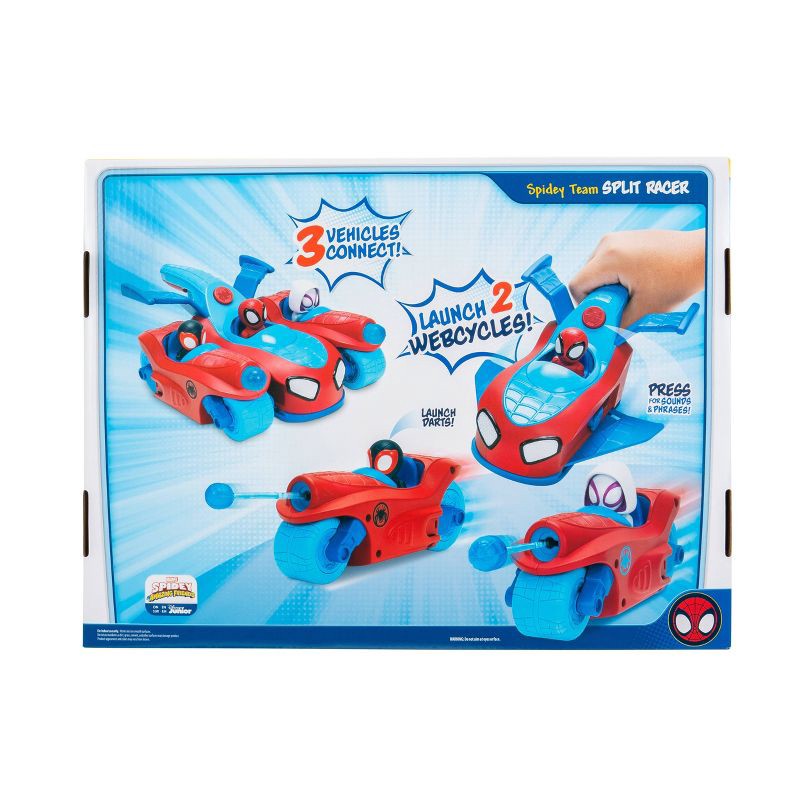 slide 9 of 9, Spidey and His Amazing Friends Spidey & His Amazing Friends 3 in 1 Deluxe Vehicle, 1 ct