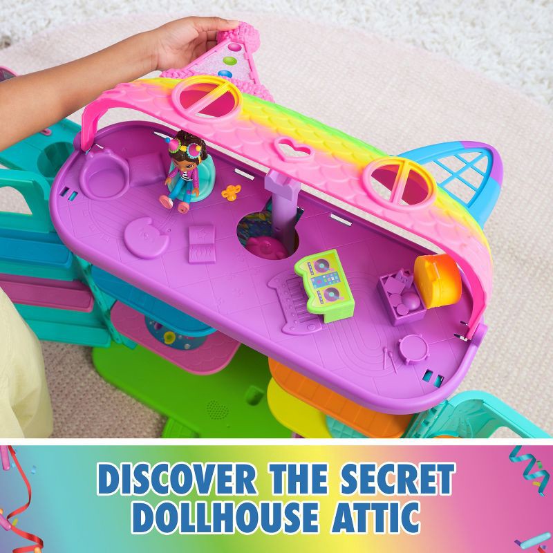 slide 6 of 6, Gabby's Dollhouse 15pc Rainbow Themed Celebration Dollhouse, 15 ct