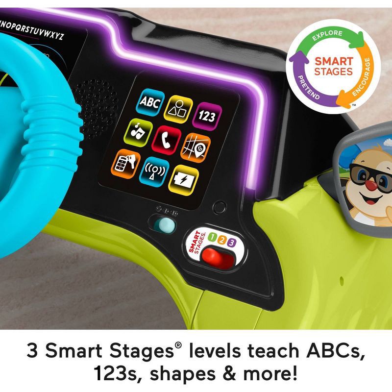 slide 5 of 6, Laugh & Learn Smart Stages Sit & Steer Driver, 1 ct