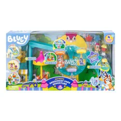 Bluey Amusement Park Playset (Target Exclusive): Plastic Doll Playset for Ages 3+, Includes 9 Pieces, No Tools Needed for Assembly
