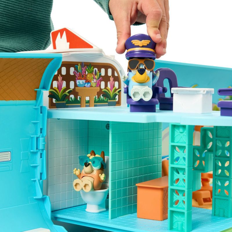 slide 14 of 16, Bluey 3-in-1 Airplane Playset: Sound Effects & Multiple Activities, Includes Figures, Educational Creative Thinking, 1 ct