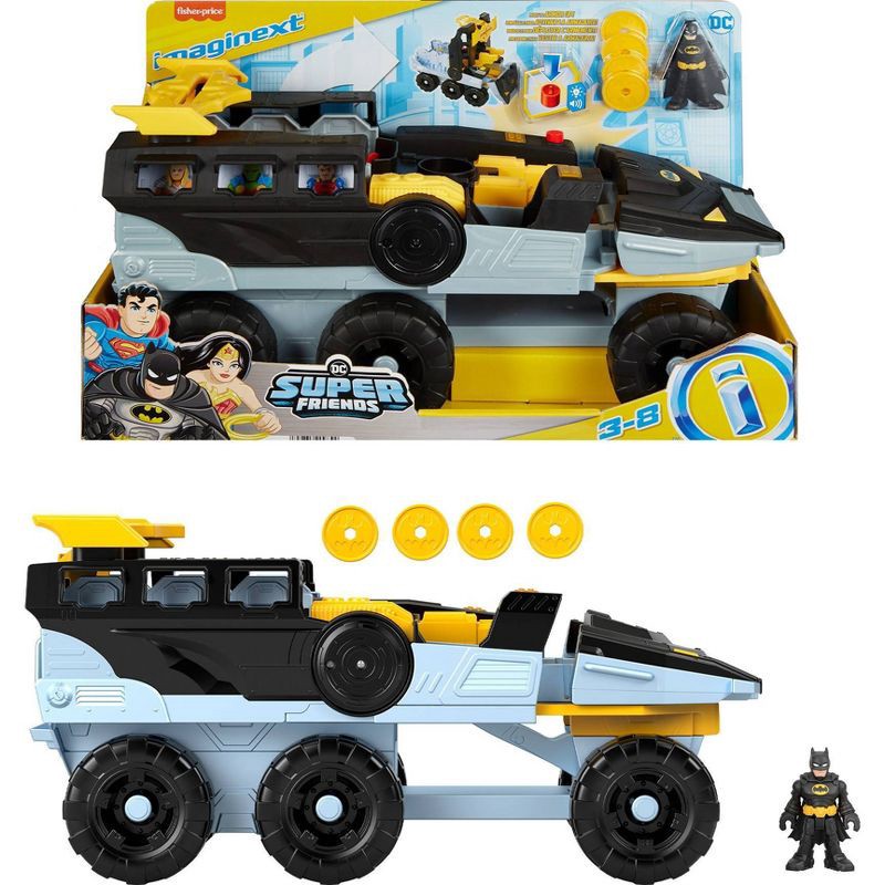 slide 1 of 6, Imaginext DC Comics Armor Up Transforming Vehicle, 1 ct