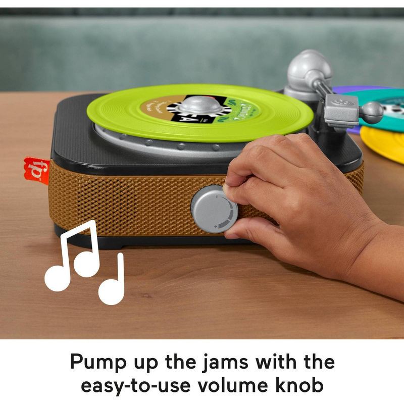 slide 5 of 6, Laugh & Learn Fisher-Price Rockin' Record Player Musical Toy for Preschool Pretend Play, 1 ct