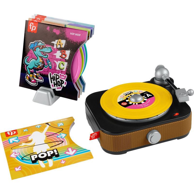 slide 1 of 6, Laugh & Learn Fisher-Price Rockin' Record Player Musical Toy for Preschool Pretend Play, 1 ct