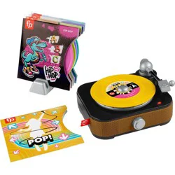 Laugh & Learn Fisher-Price Rockin' Record Player Musical Toy for Preschool Pretend Play