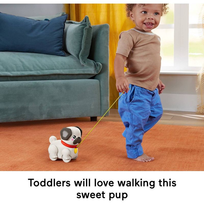 slide 4 of 6, Fisher-Price Walk-the-Pup Pug, 1 ct