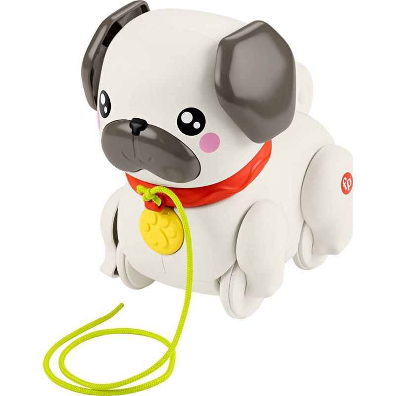 slide 1 of 6, Fisher-Price Walk-the-Pup Pug, 1 ct