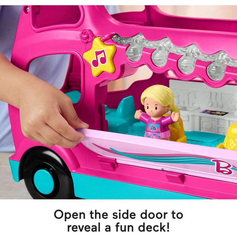 slide 5 of 6, Fisher-Price Little People Barbie Little Dream Camper RV Playset with Music Lights and 2 Figures, 1 ct