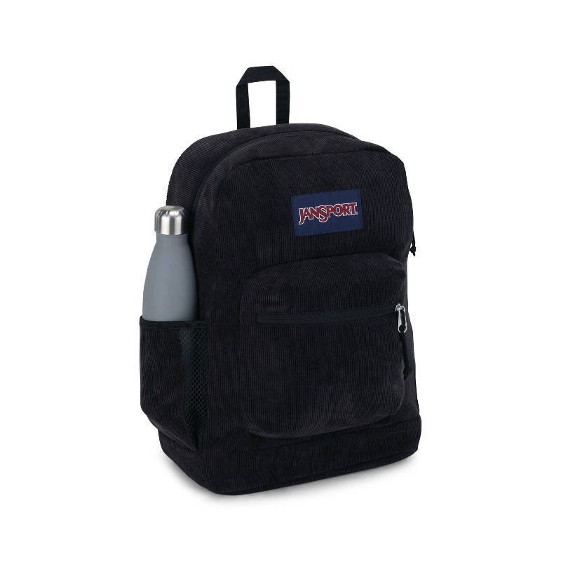slide 7 of 8, JanSport Cross Town Plus Remix 17" Backpack - Black: High School Corduroy Structured Bag, 1 ct