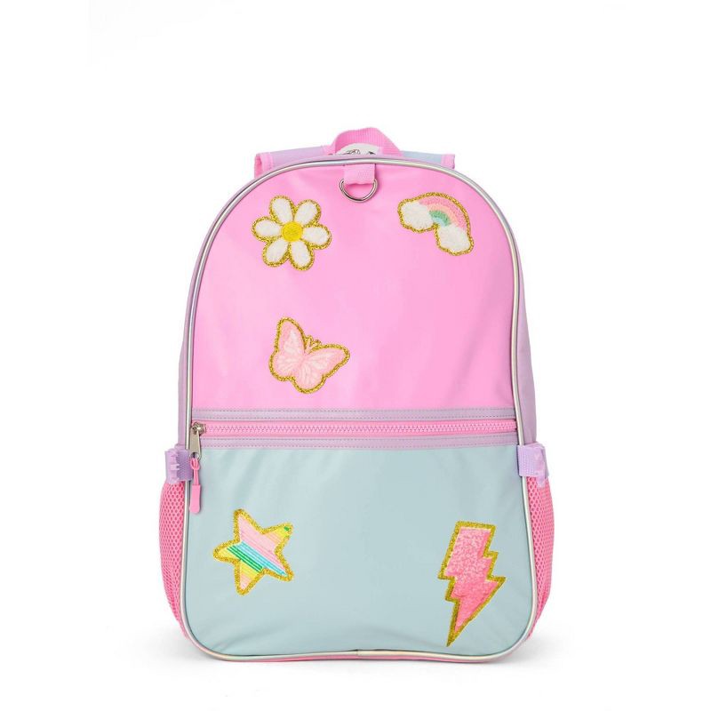 slide 2 of 9, Locker Club Kids' 17" Backpack with Headphone Set - Terry Patches, 1 ct