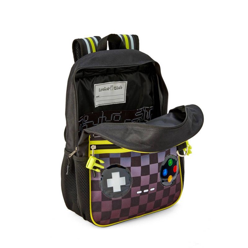 slide 5 of 9, Locker Club Kids' 17" Backpack with Headphone Set - Gamer, 1 ct